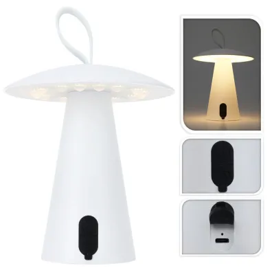 H&S Decoration Lampa stoowa USB LED biaa 17 cm