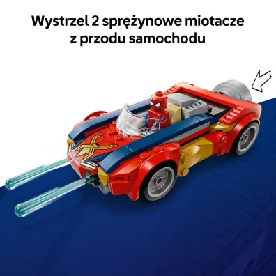 LEGO Super Heroes Spider-Man w samochodzie kontra zvenomowany Wolverine 76336