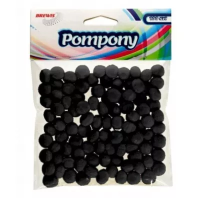 Brewis Pompony czarne 10mm
