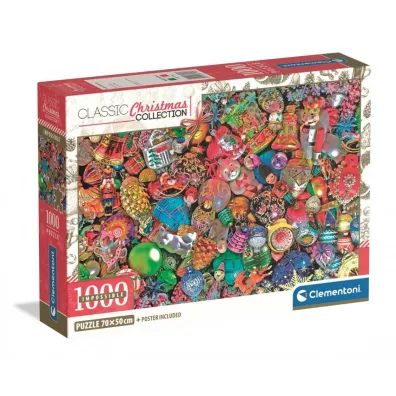 Puzzle 1000 Impossible Xmas Coll. Jolly Christmas Clementoni