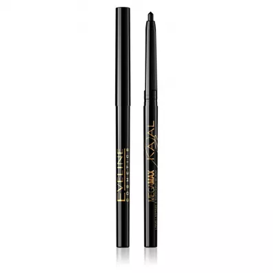 Eveline Cosmetics MegaMax Kajal kredka do oczu Czarna 4 g