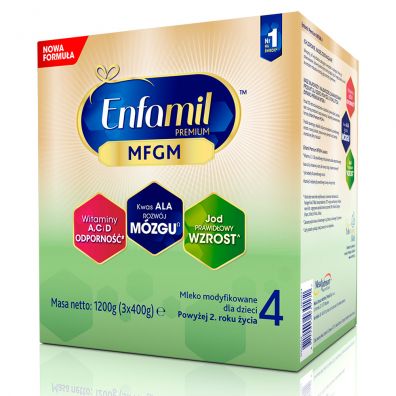 Enfamil Premium 4 MFGM Mleko modyfikowane dla dzieci powyżej 2. roku życia 1.2 kg