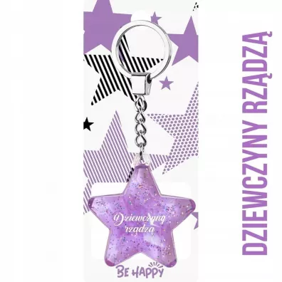 Be-Happy Gifts Brelok Gwiazdka Dziewczyny rz�dz�