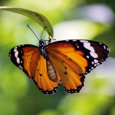 Museums & Galleries Karnet kwadrat z kopert� Tiger Butterfly