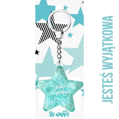 Be-Happy Gifts Brelok gwiazdka Jeste� Wyj�tkowa