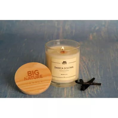 Big Nature �wieca sojowa zapachowa Wanilia 215 g