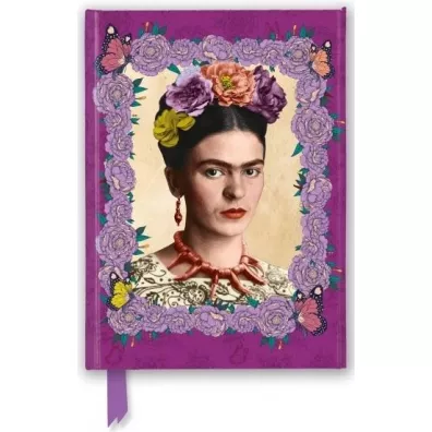 Flame Tree Notatnik A5 linia TW Frida Kahlo Fioletowa