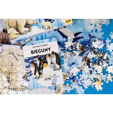 Puzzle 220 el. Bieguny. Ratujmy planet�. + ksi��ka Wilga Play