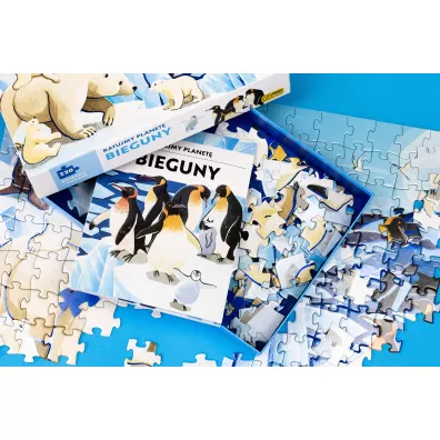 Puzzle 220 el. Bieguny. Ratujmy planet�. + ksi��ka Wilga Play