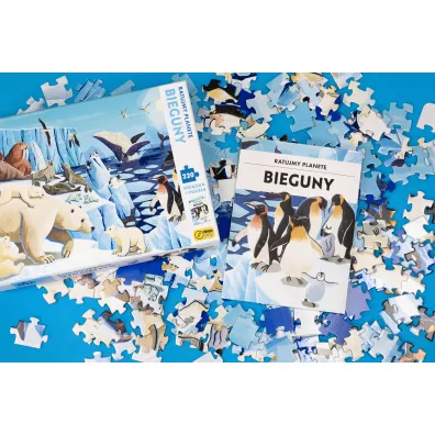 Puzzle 220 el. Bieguny. Ratujmy planet�. + ksi��ka Wilga Play