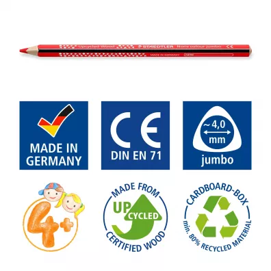 Staedtler Kredki trjktne Jumbo Noris Colour 12 szt.