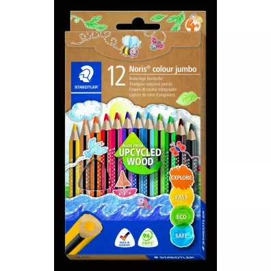 Staedtler Kredki trjktne Jumbo Noris Colour 12 szt.
