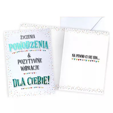 Kukartka Karnet Powodzenia, z�ocony V-073 (14x18,5cm)