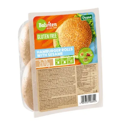 Balviten Bu�ki do hamburger�w z sezamem bezglutenowe 2 x 70 g