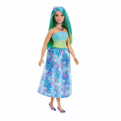 Barbie. Ksi�niczka Lalka Niebiesko-zielony str�j Mattel