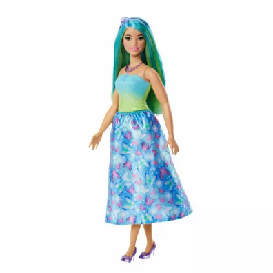 Barbie. Ksi�niczka Lalka Niebiesko-zielony str�j Mattel