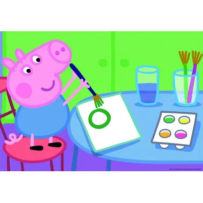 Puzzle 2x24 el. �winka Peppa i ca�a klasa Ravensburger