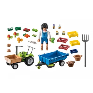 Playmobil Country Traktor z przyczep� 71249