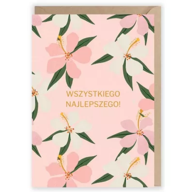 Cardie Kartka urodzinowa Kwiaty, eko koperta K015