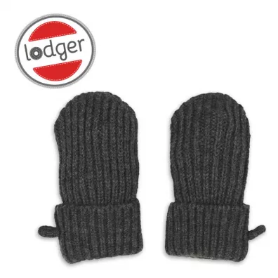 Lodger Rkawiczki dziecice z weny merino 100% grafitowe Pigeon 0-12 mies.