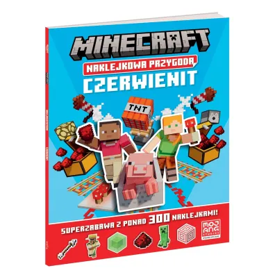 Minecraft Naklejkowa przygoda. Czerwienit