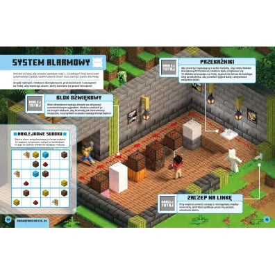 Minecraft Naklejkowa przygoda. Czerwienit
