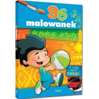 Malowanki z kolorowym wzorem. 96 malowanek dla ma�ego artysty