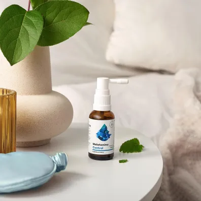 Aura Herbals Melatonina Control + Melisa ekstrakt Suplement diety w aerozolu 30 ml