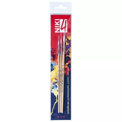 Koh-I-Noor Pdzle nylonowe okrge Niki 2+4+6