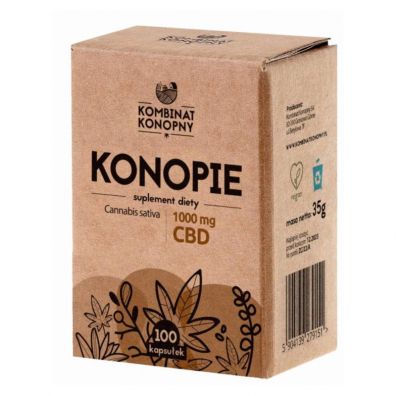 Kombinat Konopny Konopie - suplement diety 100 kaps.