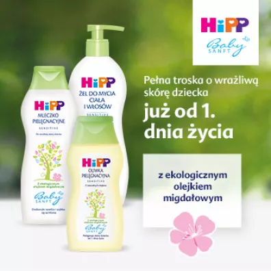 Hipp Babysanft Piel�gnacyjne mleczko do cia�a, od 1. dnia �ycia 350 ml