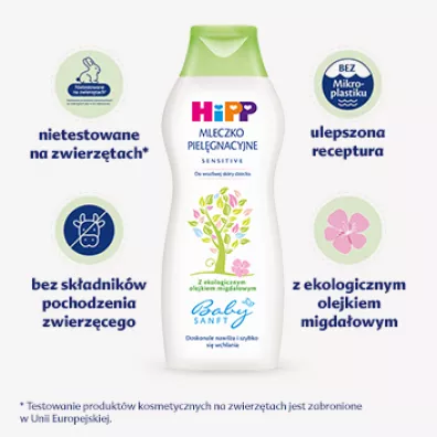 Hipp Babysanft Piel�gnacyjne mleczko do cia�a, od 1. dnia �ycia 350 ml