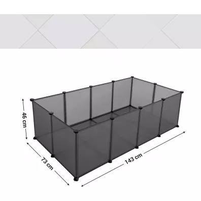 Songmics Wybieg kojec dla maych zwierzt 143 cm