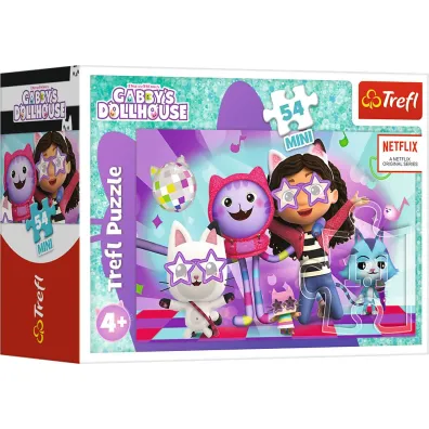 Puzzle mini 54 el. Z Gabi zawsze jest weso�o. Koci Domek Gabi Trefl