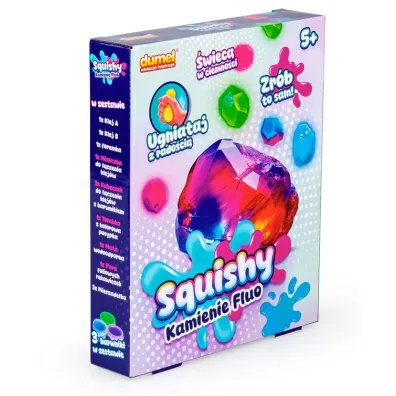 Dumel Squishy Kamienie Fluo