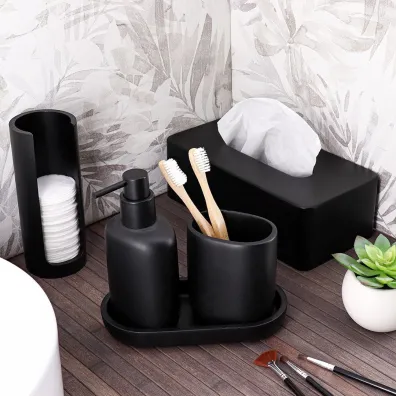 Tendance Kubek azienkowy Sottani czarny mat