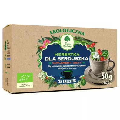 Dary Natury Herbatka dla serduszka - suplement diety 25 x 2 g Bio