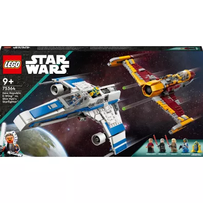 LEGO Star Wars E-Wing Nowej Republiki kontra Myliwiec Shin Hati 75364