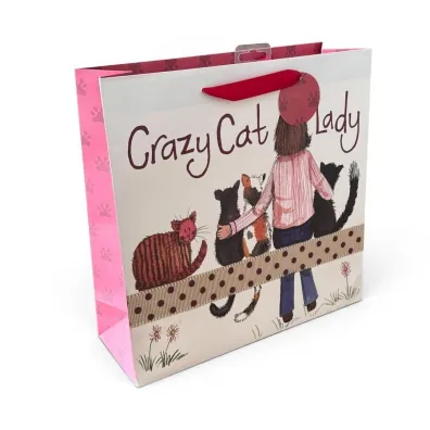 Alex Clark Torebka prezentowa du�a - Crazy Cat Lady Kociara