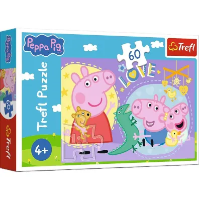 Puzzle 60 el. Szcz�liwa �winka Trefl