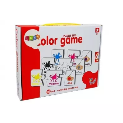 Puzzle edukacyjne. Kolory Angielski LeanToys