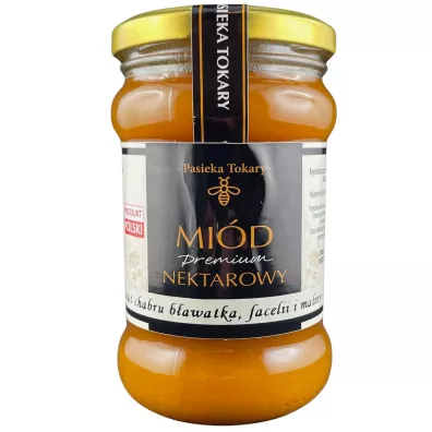 Pasieka Tokary Mi�d nektarowy premium wielokwiatowy mix smak�w 400 g