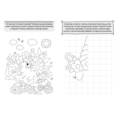 Ksi��ka edu. B5 Jednoro�ce. Zadanka & farbowanki  P�DZELEK SKRZAT 980744