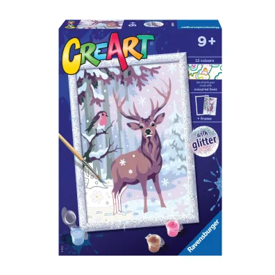 Malowanie po numerach CreArt - Zimowi przyjaciele Ravensburger