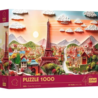Puzzle z efektem 3D 1000 el. Paper Art: Pary� Trefl