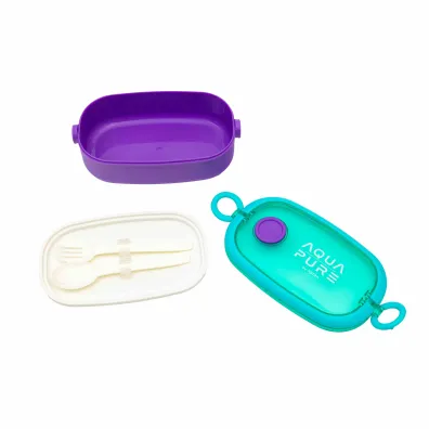 �niadani�wka Aqua Pure ze sztu�cami - mint/lavender