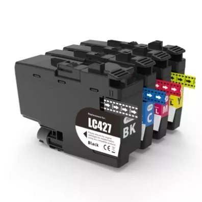 DrTusz Tusze LC-427 CMYK Zamienniki do Brother LC427CMYK Komplet Czarny, ty, Purpurowy, Bkitny