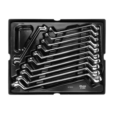 Wk�ad - klucze oczkowo-gi�te 6-32 mm + tacka C1202 12 szt.
