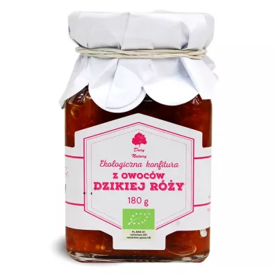 Dary Natury Konfitura z owocw dzikiej ry 180 g Bio