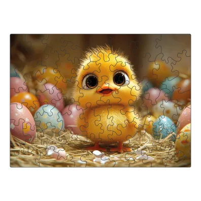 Drewniane puzzle Milliwood 50 el. Wielkanocny kurczaczek Easter Chick Alexander
